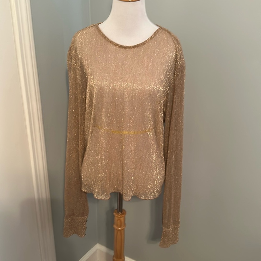 Gold Sheer top